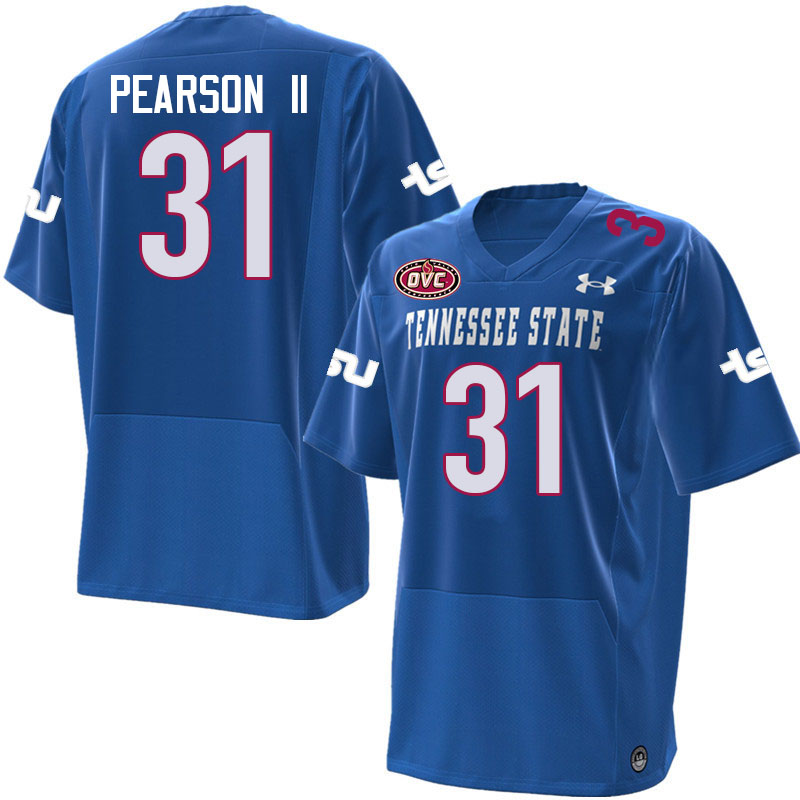 Tennessee State Tigers #31 Trevor Pearson II College Football Jerseys,Uniforms-Blue